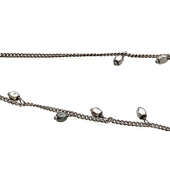 Fossil Silver Tone Hex Nuts Cluster Necklace - Picture 9 of 13